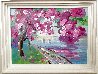 Cherry Blossom 2016 22x28 Original Painting by Peter Max - 1