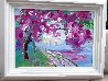 Cherry Blossom 2016 22x28 Original Painting by Peter Max - 3