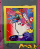 Blushing Beauty on Blends Unique 2006 23x22 Works on Paper (not prints) by Peter Max - 0