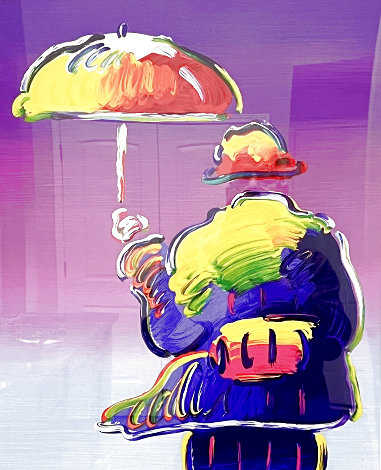 Umbrella Man 2012 Limited Edition Print - Peter Max