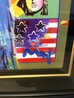 God Bless America III: w/ Five Liberties Unique 2005 - Framed Mixed Media Works on Paper (not prints) by Peter Max - 3