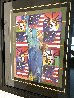 God Bless America III: w/ Five Liberties Unique 2005 Works on Paper (not prints) by Peter Max - 2