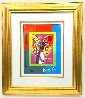 Angel with Heart 26x30 Original Painting by Peter Max - 1