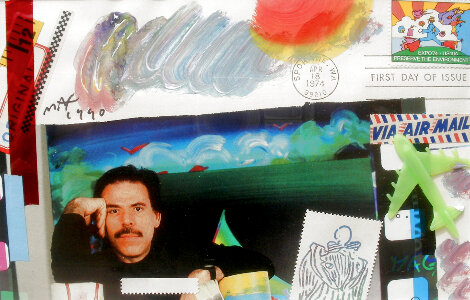 Collages V II: 19 1990 15x19 Original Painting - Peter Max