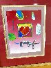 Heart 25x22 Original Painting by Peter Max - 3