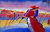 Walking in Reeds Unique 1999 30x36 Works on Paper (not prints) by Peter Max - 0