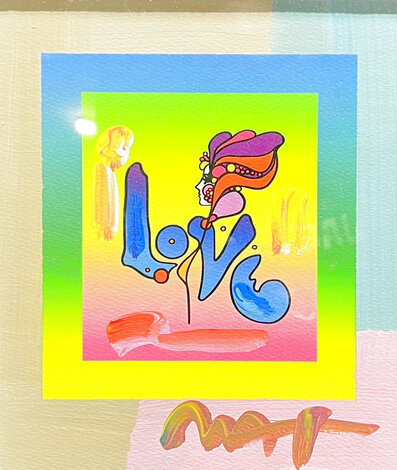 Love on Blends Unique 26x24 Works on Paper (not prints) - Peter Max