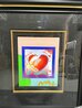 Heart on Blends Unique - 22x24 Works on Paper (not prints) by Peter Max - 2