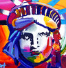 Liberty Head Unique 2004 24x24 Works on Paper (not prints) by Peter Max - 2