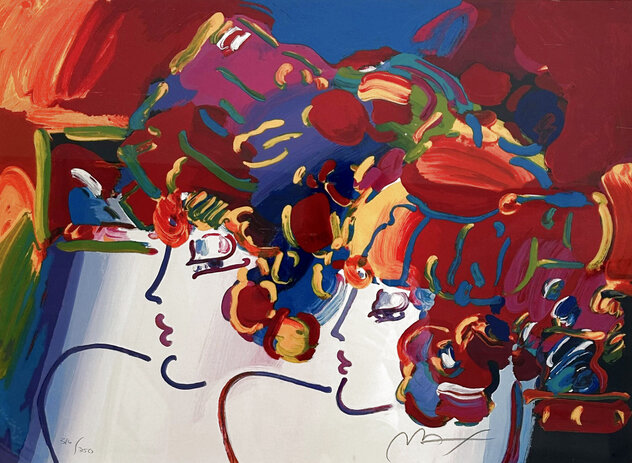 Mondrian Ladies 2002 - Huge Limited Edition Print by Peter Max