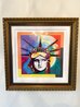 Liberty Head Unique 2017 36x36 Works on Paper (not prints) by Peter Max - 1