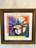 Liberty Head Unique 2017 36x36 Works on Paper (not prints) by Peter Max - 4