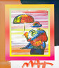 Umbrella Man on Blends Unique 2005 Works on Paper (not prints) by Peter Max - 0 Umbrella Man on Blends Unique 2005 Works on Paper (not prints) by Peter Max - 0