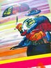 Umbrella Man on Blends Unique 2005 Works on Paper (not prints) by Peter Max - 4 Umbrella Man on Blends Unique 2005 Works on Paper (not prints) by Peter Max - 4