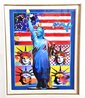 Patriotic Series Full Liberty Unique 2006 19x15 - Framed Works on Paper (not prints) by Peter Max - 2 Patriotic Series Full Liberty Unique 2006 19x15 - Framed Works on Paper (not prints) by Peter Max - 2