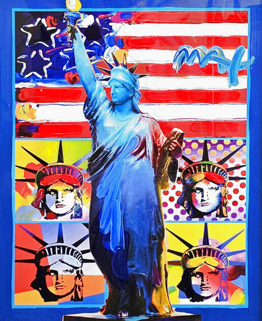 Patriotic Series Full Liberty Unique 2006 19x15 - Framed Works on Paper (not prints) by Peter Max Patriotic Series Full Liberty Unique 2006 19x15 - Framed Works on Paper (not prints) by Peter Max