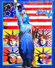 Patriotic Series Full Liberty Unique 2006 19x15 - Framed Works on Paper (not prints) by Peter Max - 0 Patriotic Series Full Liberty Unique 2006 19x15 - Framed Works on Paper (not prints) by Peter Max - 0