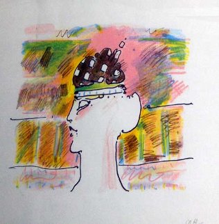Monk with Hat (early) 1979 Vintage Limited Edition Print - Peter Max Monk with Hat (early) 1979 Vintage Limited Edition Print - Peter Max