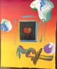 Heart Swfe Unique 2003 11x9 - Mixed Media Works on Paper (not prints) by Peter Max - 1