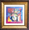 Liberty Head 36x36 - Framed Acrylic Original Painting by Peter Max - 1