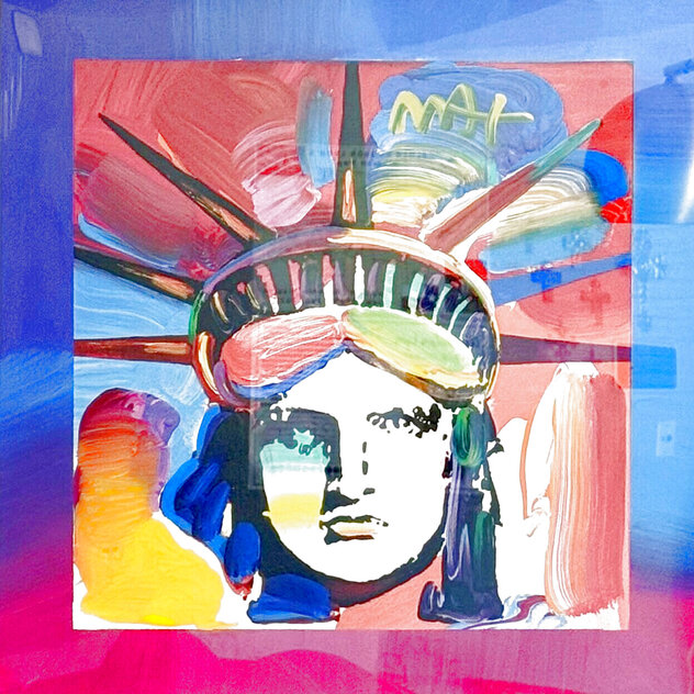 Liberty Head 36x36 - Framed Acrylic by Peter Max
