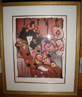 Brown Lady With Vase 1981 Limited Edition Print by Peter Max - 1 Brown Lady With Vase 1981 Limited Edition Print by Peter Max - 1