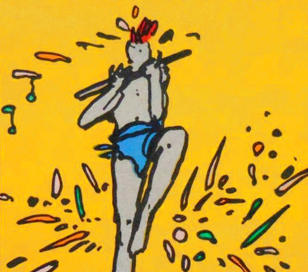 Flute Dancer 1975  (Vintage) Limited Edition Print by Peter Max