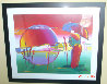 Rainbow Umbrella Man in Reeds 2007 Limited Edition Print by Peter Max - 1