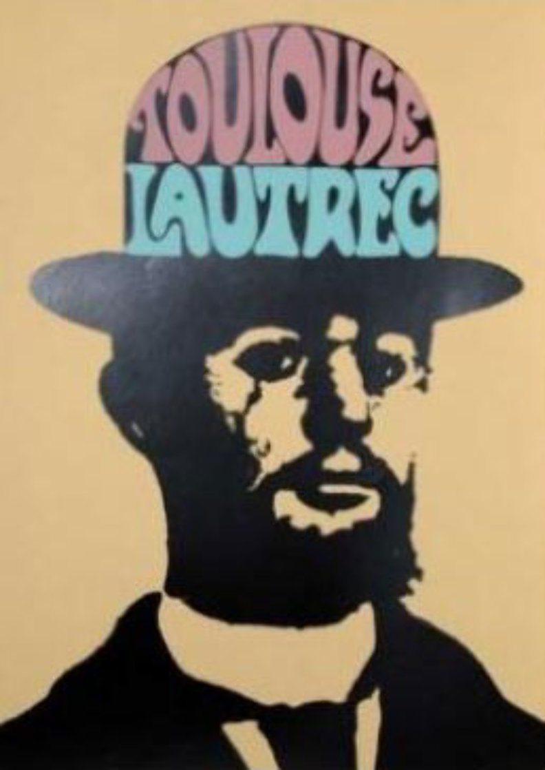 Toulouse Lautrec 1974 48x36 Huge Vintage Limited Edition Print by Peter Max