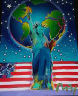 Peace on Earth 24x18 Works on Paper (not prints) - Peter Max