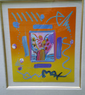 Angel with Heart Collage, Version II 14x12 1998 Works on Paper (not prints) by Peter Max - 1 Angel with Heart Collage, Version II 14x12 1998 Works on Paper (not prints) by Peter Max - 1