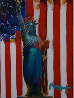 United We Stand 2005 24x18 Works on Paper (not prints) - Peter Max United We Stand 2005 24x18 Works on Paper (not prints) - Peter Max