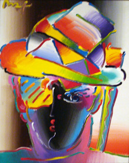 Zero Geo Version V #3 2008 20x16 Original Painting - Peter Max Zero Geo Version V #3 2008 20x16 Original Painting - Peter Max