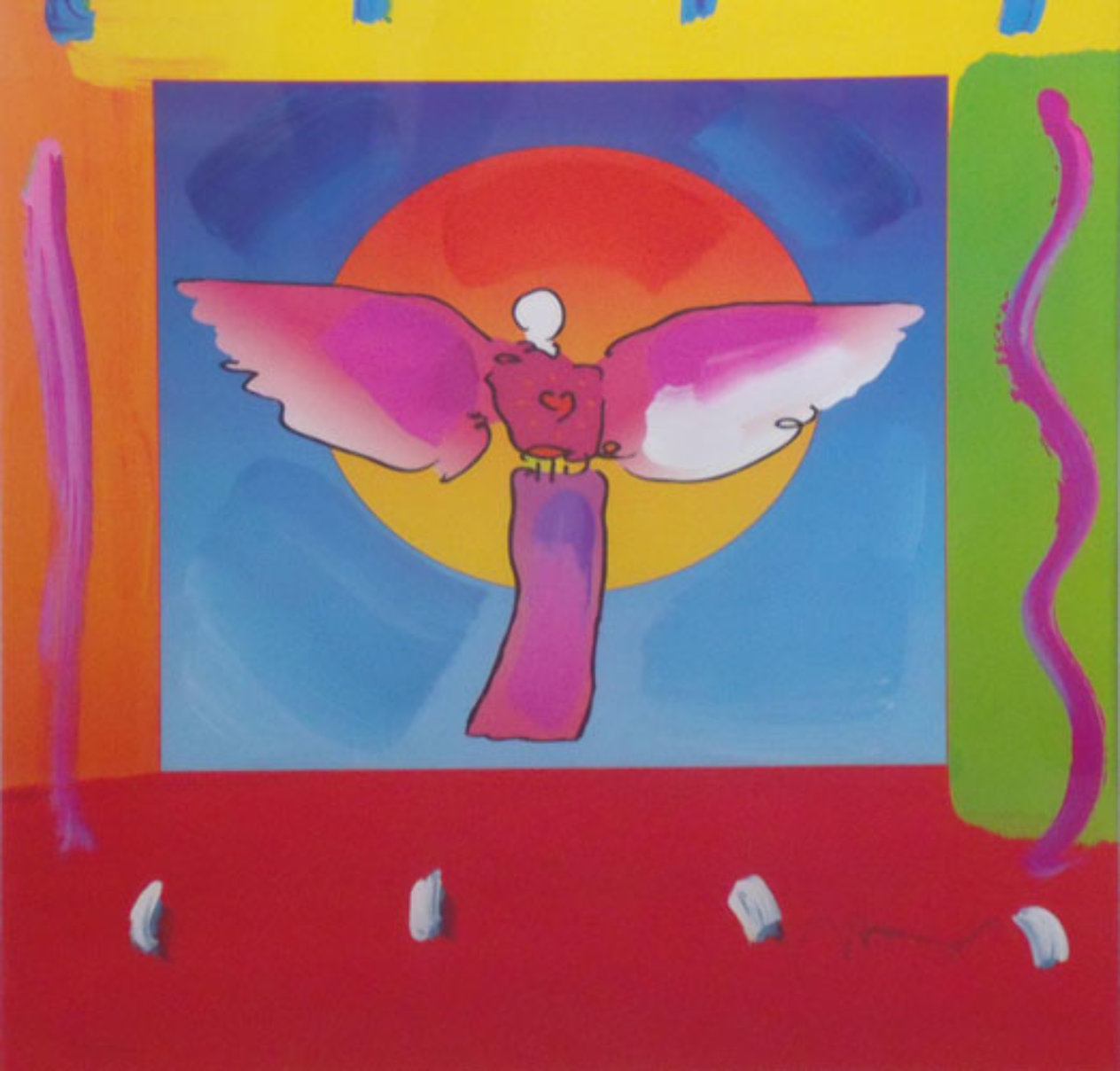 Angel with Sun Version III 2004 by Peter Max - For Sale on Art Brokerage