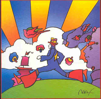 Cosmic Runner Limited Edition Print - Peter Max Cosmic Runner Limited Edition Print - Peter Max