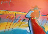 Walking in Reeds  Unique 17x24 Works on Paper (not prints) by Peter Max - 0