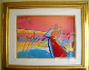 Walking in Reeds  Unique 17x24 Works on Paper (not prints) by Peter Max - 1