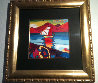 Sunset Sail from Suite: Retrospective IV Unique  22x22 Works on Paper (not prints) by Peter Max - 1