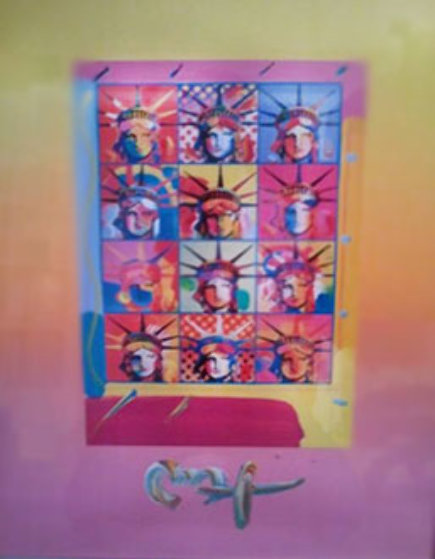Liberty and Justice for All Unique 2004 Works on Paper (not prints) by Peter Max Liberty and Justice for All Unique 2004 Works on Paper (not prints) by Peter Max
