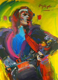Mick Jagger - Unique 1988 45x31 Huge Works on Paper (not prints) - Peter Max Mick Jagger - Unique 1988 45x31 Huge Works on Paper (not prints) - Peter Max