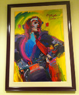 Mick Jagger - Unique 1988 45x31 Works on Paper (not prints) by Peter Max - 1 Mick Jagger - Unique 1988 45x31 Works on Paper (not prints) by Peter Max - 1