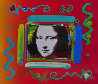 Mona Lisa Collage 2 Unique 12x14 Works on Paper (not prints) by Peter Max - 0