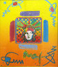 Liberty Head II Collage 1997 14x12 Works on Paper (not prints) by Peter Max - 0