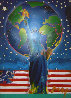 Peace on Earth Unique 2001 36x24 Works on Paper (not prints) by Peter Max - 0