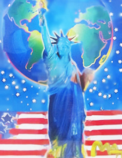 Peace on Earth Unique 39x33 Works on Paper (not prints) - Peter Max