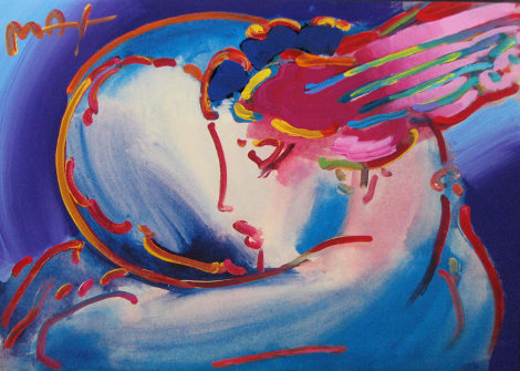 Peace by the Year  2000 Unique 1998 36x40 - Huge Works on Paper (not prints) - Peter Max