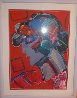 Crimson Lady 1987 - Huge Limited Edition Print by Peter Max - 3