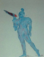 Circus Performer with Bird (early work 1972) Limited Edition Print by Peter Max - 0 Circus Performer with Bird (early work 1972) Limited Edition Print by Peter Max - 0