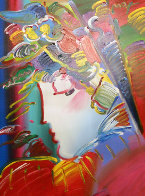 Blushing Beauty 2008 49x39 Original Painting by Peter Max - 0