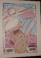 Seated Lady 1978 Limited Edition Print by Peter Max - 1 Seated Lady 1978 Limited Edition Print by Peter Max - 1